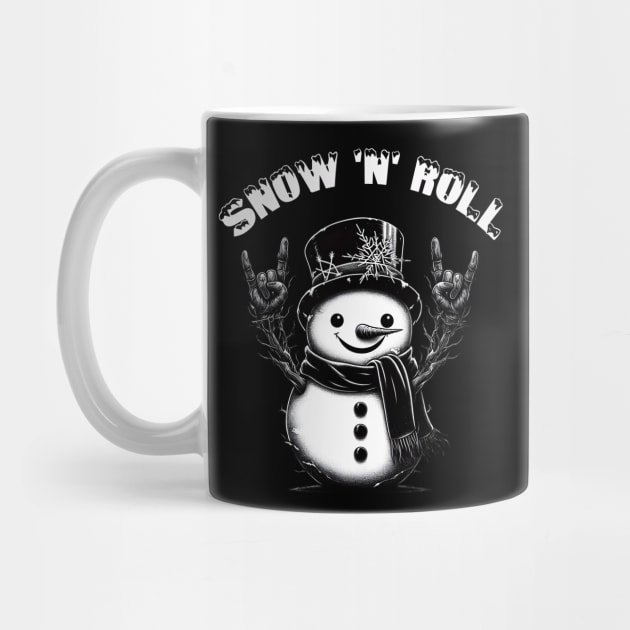 Cute Metalhead Snowman by MetalByte